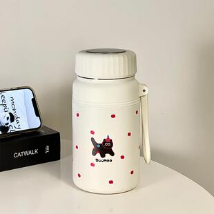 大容量保温杯可携式女生高颜值1000ml可爱泡茶水壶不锈钢水杯子学