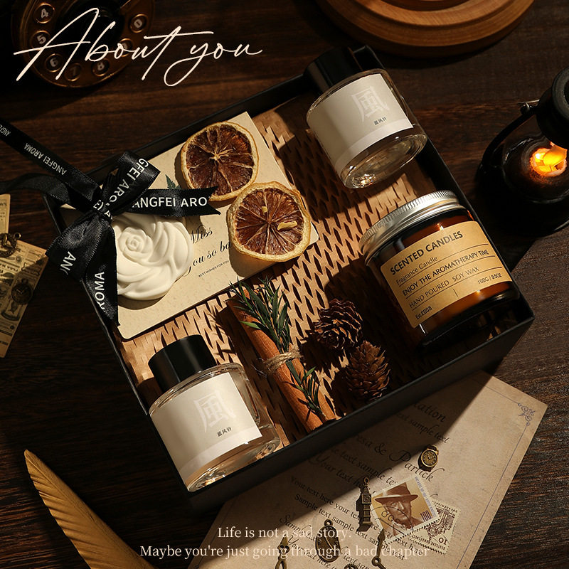 女朋友香薰蜡烛礼盒闺蜜持久蜡片
