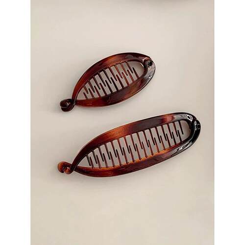 1pcs French Large Banana Clip Hair Comb, Elastic Banana Clip