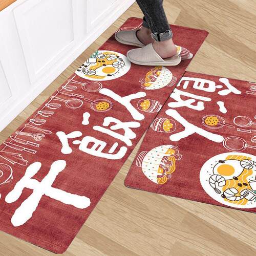 厨房地垫防滑防油耐脏满长条Kitchen floor mat non-slip carpet