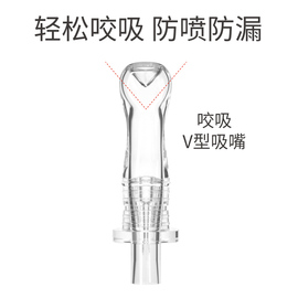 bebetrip吸管专用配件水杯硅胶V形咬吸防漏防呛直吸吸嘴