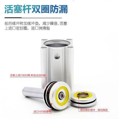 青文气动CQ2B40小型薄型气缸CDQ2B40-10/15/20/25/30/40/50/DZ/DM