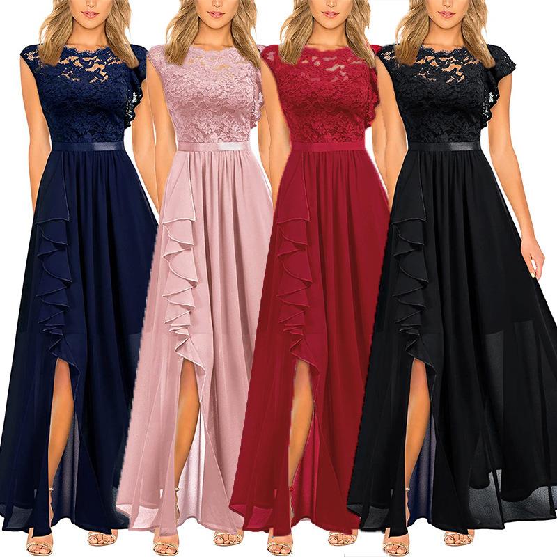 Dress Evening Dress Lace High Waist Long Dress