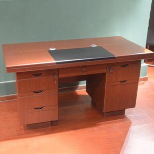 办公桌老板桌中式漆大班桌贴主管电脑桌办室大公班油台总实木贴纸