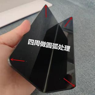 白色亚克力挡板定制L型镜柜遮挡隔板透明黑色蓝色防掉落桌面挡板