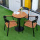 咖啡厅椅木桌椅户外花园防腐木桌露天塑组合室外庭院阳台休闲餐桌