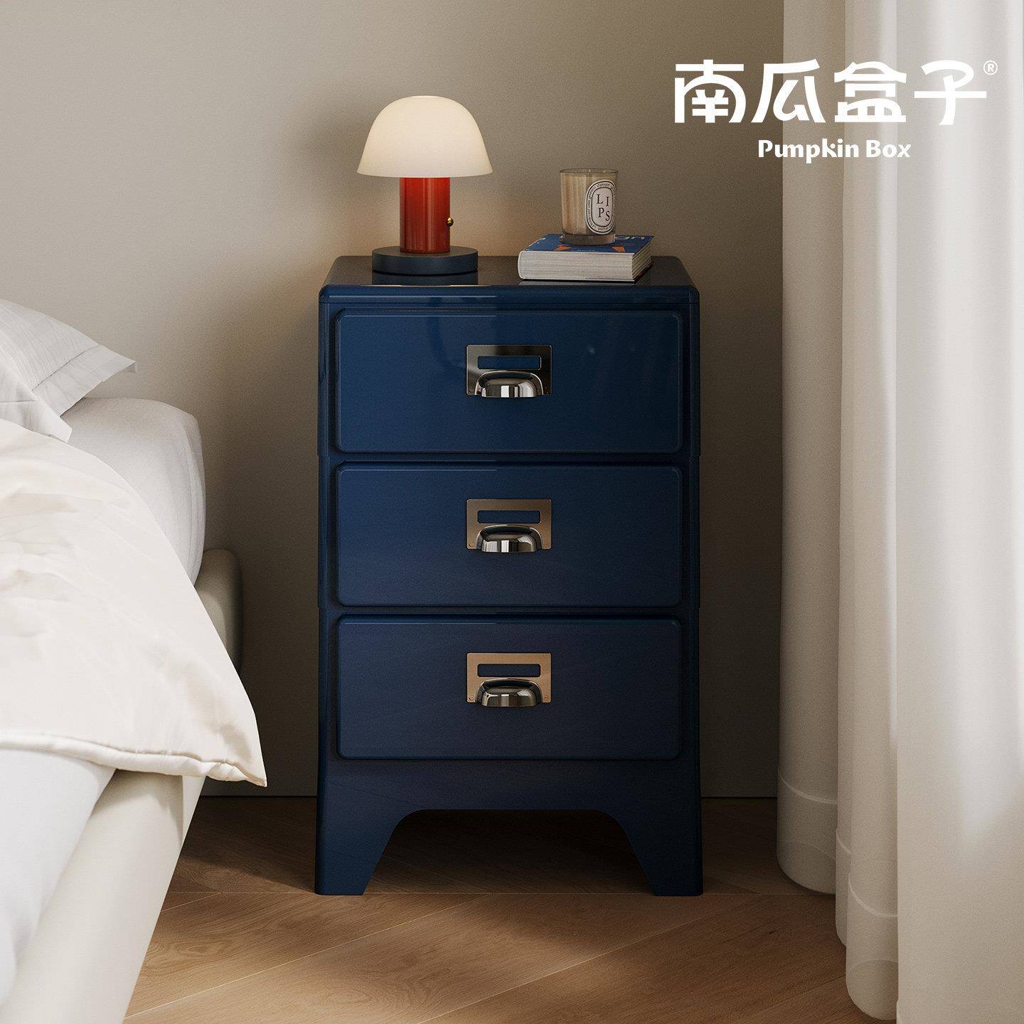 中古儿童床头柜卧室床头替代神器收纳柜沙发边柜斗柜小型塑料柜子