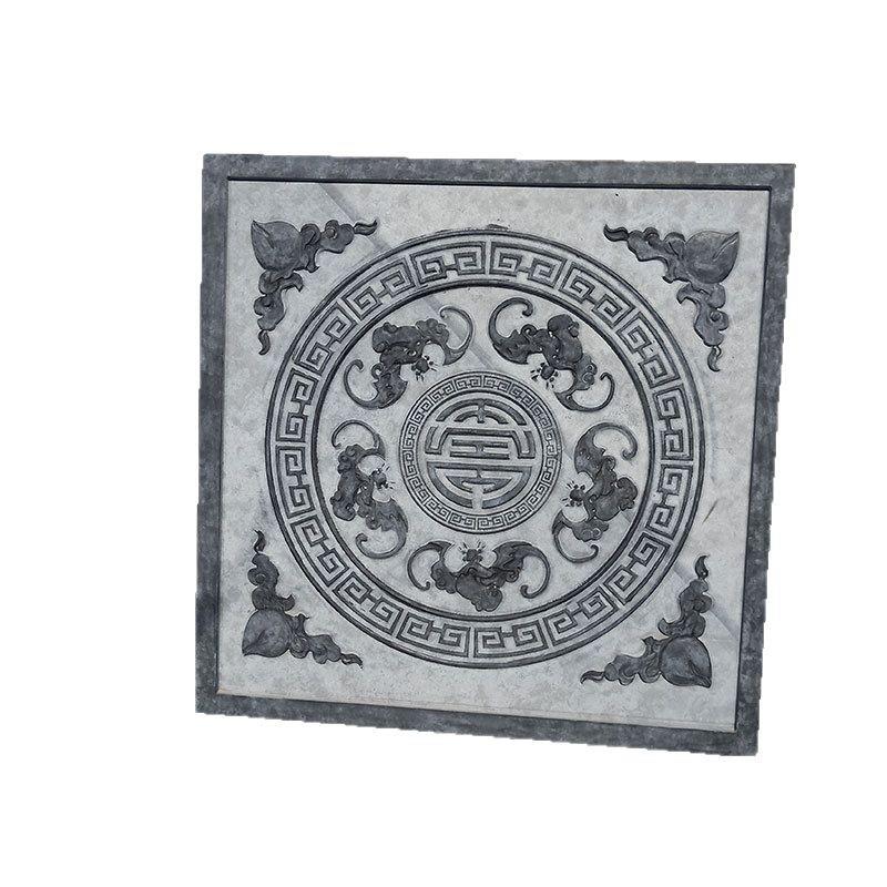 石雕窗花福景区背景墙迎客松影壁福字照壁画四合院福字墙屏风照壁