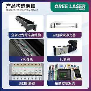 三卡118盘激光切管机金管属管材切管0机15光0瓦圆方管激切割机
