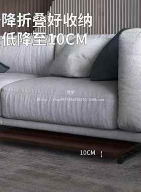 两用可动收纳小型可升桌降子多功能餐小桌家77332用户型小茶移几