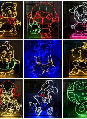 LED12生肖造型灯商业街步行街公园景观亮化户外灯光节装饰灯