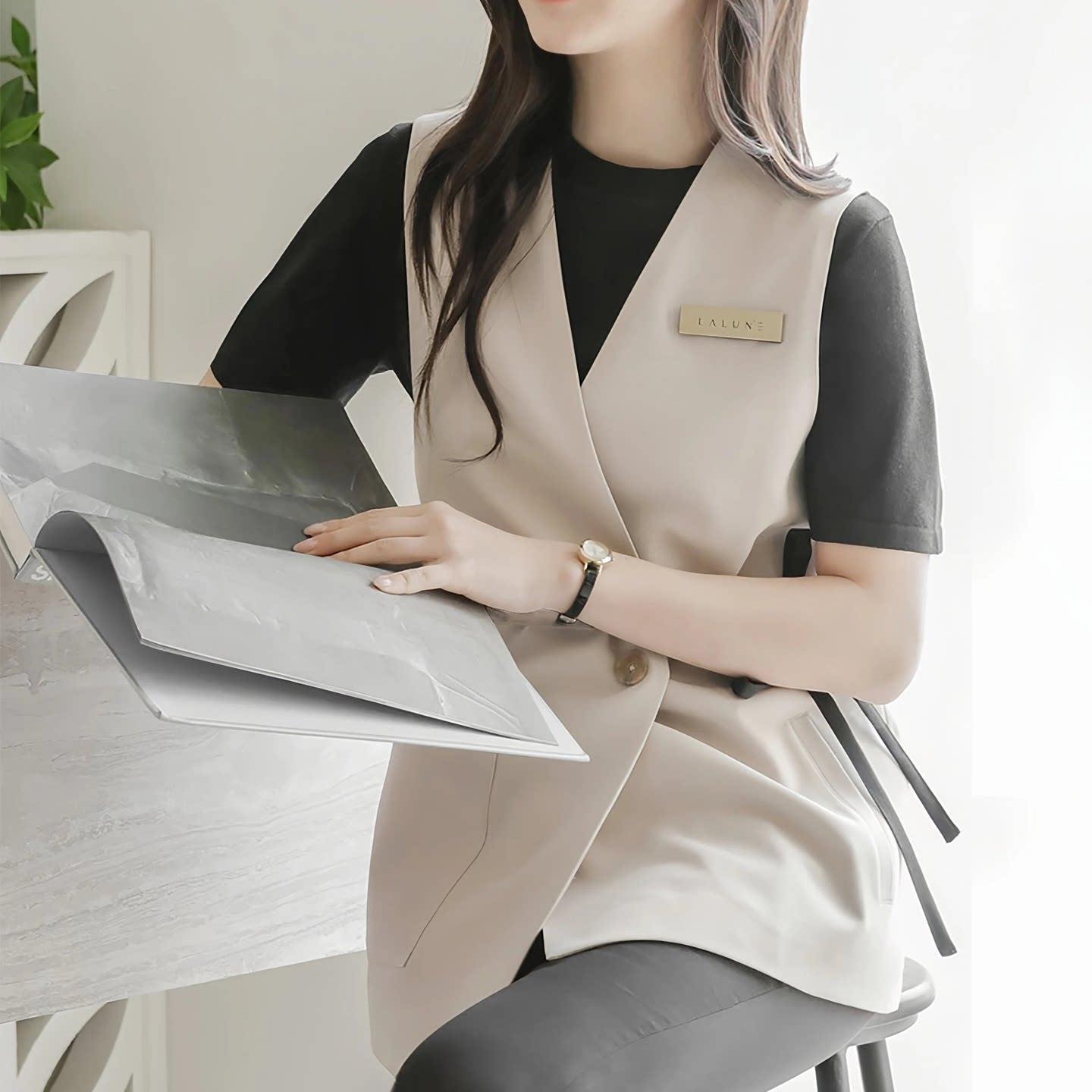 美容师工作服马甲套装女士高端技师服美甲养生馆皮肤管理工服秋冬