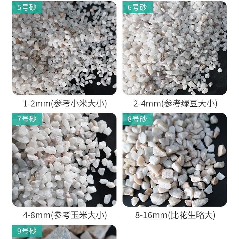 石砂料工石英砂业污水过滤处理石英英石砂颗粒净水石英沙滤英砂滤