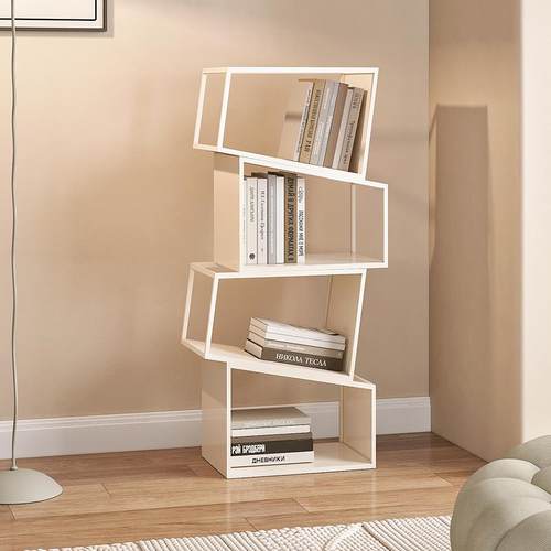 现I1代简约家XOB用立架式书置物客厅架轻奢落地多层铁艺书柜展示