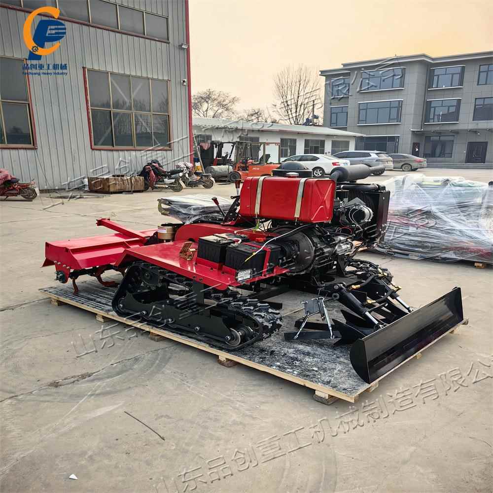 履带除草回田微耕机 品创农用田园开沟推土一体机 农田果园旋耕机