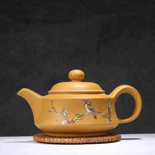 宜兴半手工紫砂壶原矿段泥柱础壶仿古壶泡茶壶功夫茶具家用茶具小