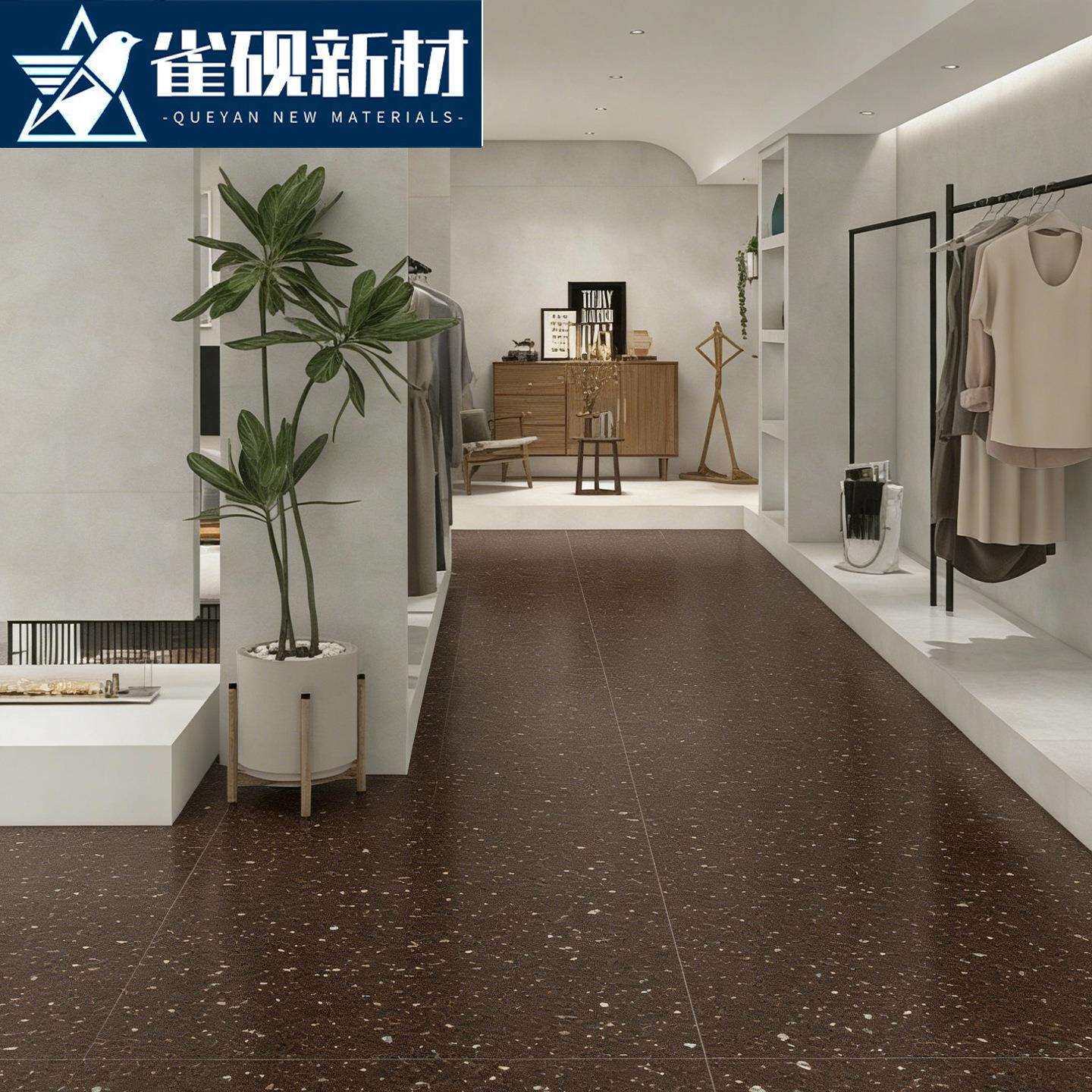 莫兰迪彩色水磨石瓷砖600x1200客厅防滑地砖全瓷地板砖卫生间墙砖