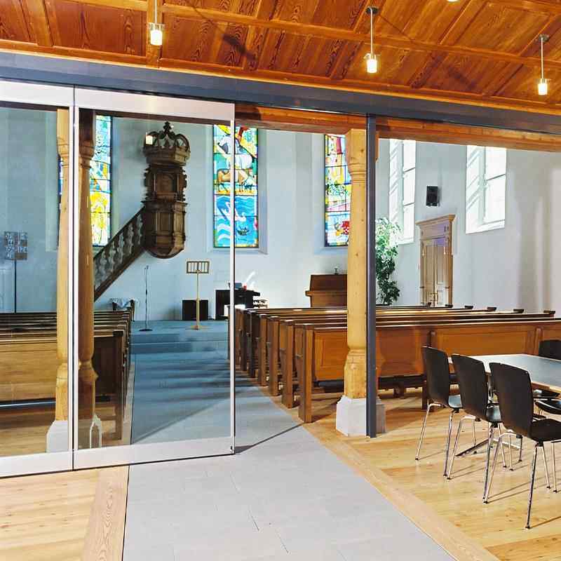 办会公室旋转折屏叠门隔音墙推拉54319门酒店活动断墙隔议室移动