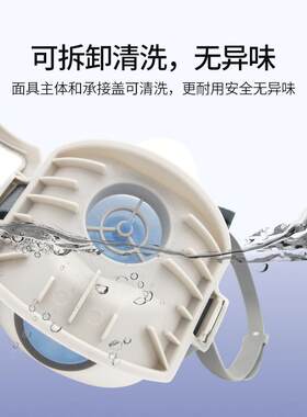 盾守防工业粉尘装修煤矿喷漆防尘面具硅胶半面罩防尘口罩