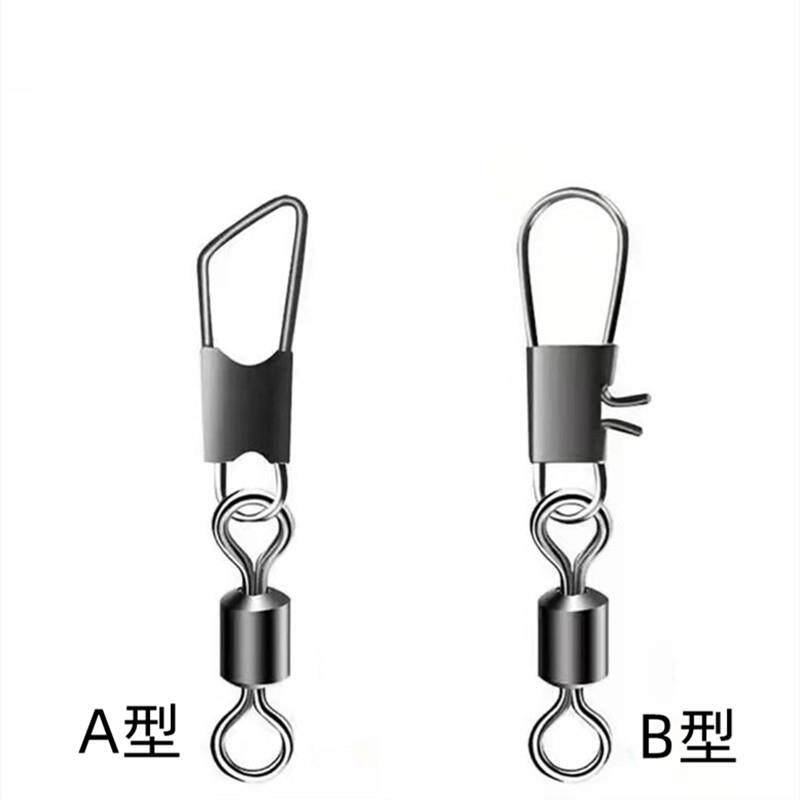 钓鱼8字环别针连接器不锈钢连接环美式转环AB别针垂钓用品