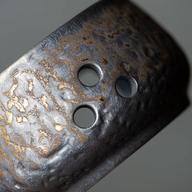 陶怡  中式复古鎏金铁釉温茶炉 家用焙茶炉小蜡烛加热保温台