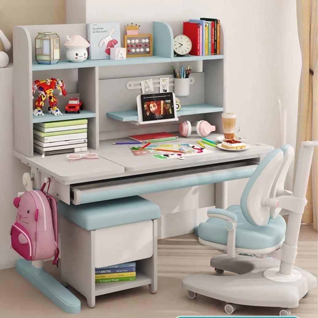 昊写儿童书桌学学习桌逸可升降DKL字桌家用椅生现代简约实木桌椅