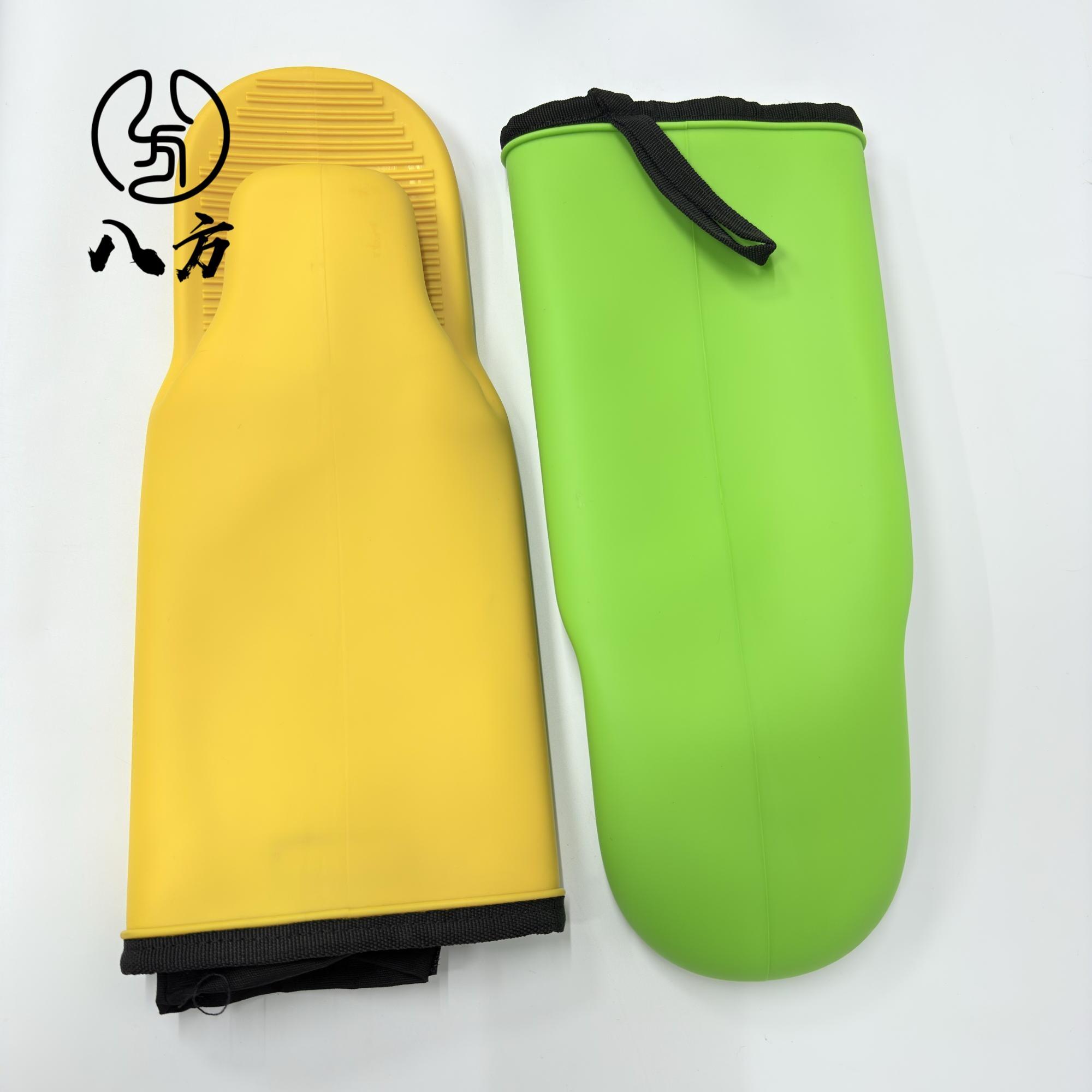 适用麦肯饭厅防烫手套/生熟品手套耐高温胶烤箱隔热绿色手套-八方