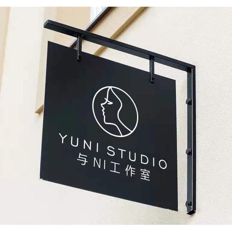 网红创意铁艺双面悬挂招牌店铺广告牌门头装饰牌工作室门牌定制