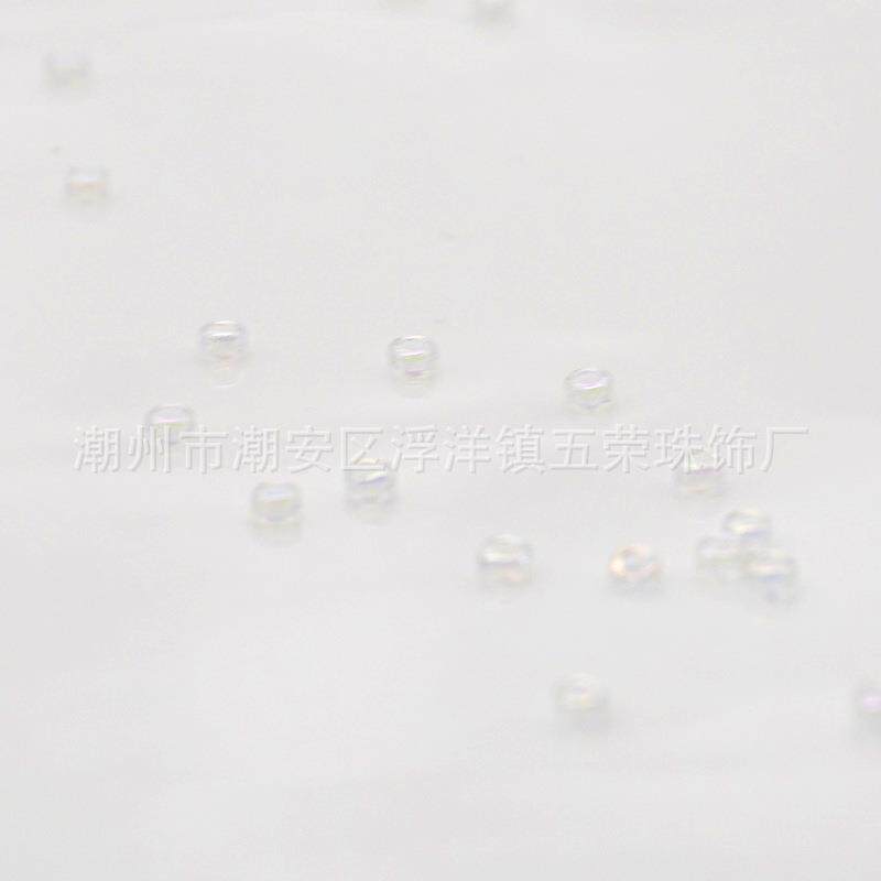 WRZX-1玻璃珠电脑机机绣散珠盘珠饰品辅MPC料玻连线珠璃米珠绣