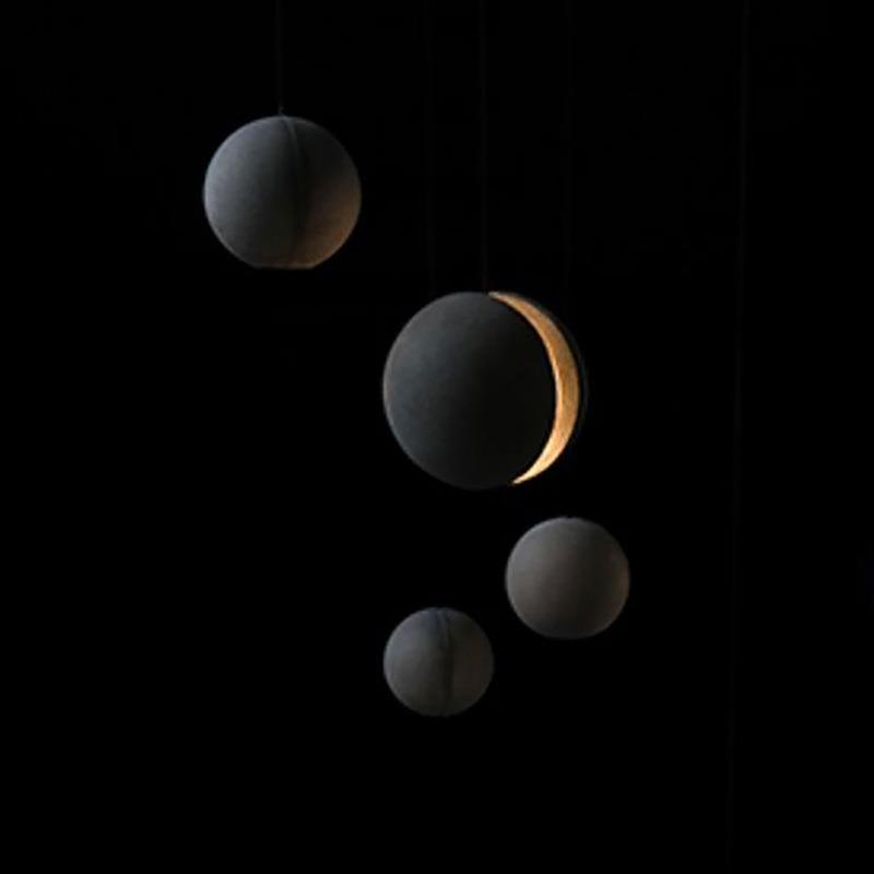 月球星球组合意性店铺餐厅台卧室床头工业风个单创头装RWB吧饰小