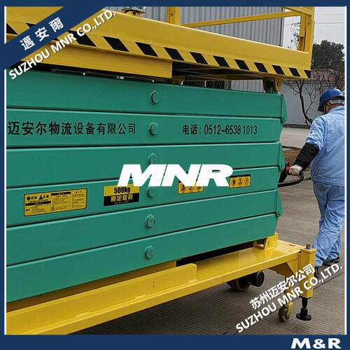 【节省时间】手动/自行走高空安装升降台工地工程维修液压升降台