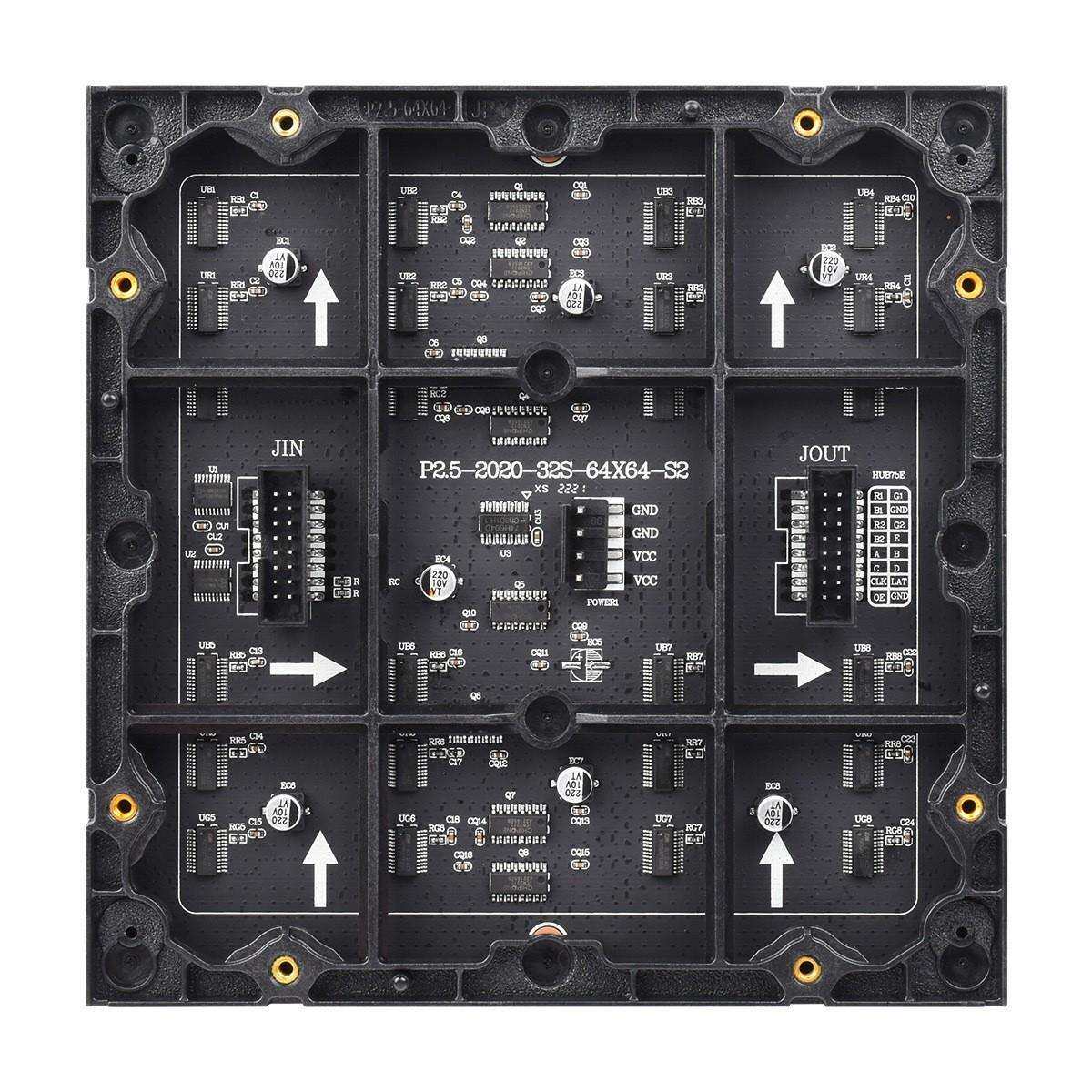 RGB全彩LED点阵2.5mm间距显示屏亮度可调RGB-Matrix-P2.5-64x64
