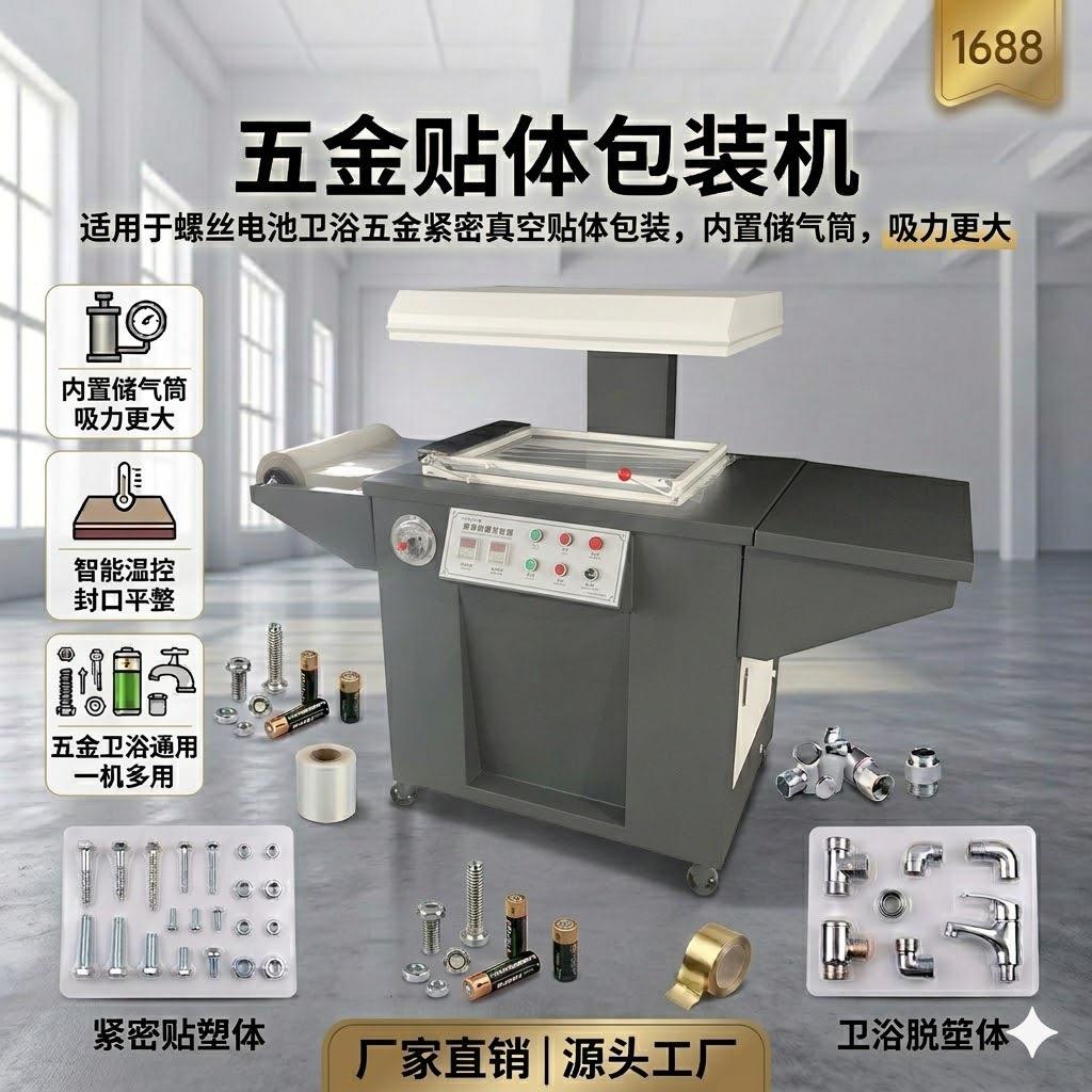 SP-2008气动文具五金配件贴体机真空防潮贴体包装机