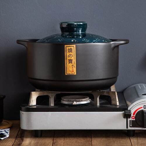 日式陶瓷砂锅家用炖锅煲汤锅大容量耐高温煲仔饭煮粥汤锅瓦罐煲