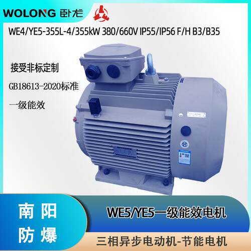 YE5-355L-4/355kW 380V/660V IP56/IP65 F B3/B35一级能效WE5