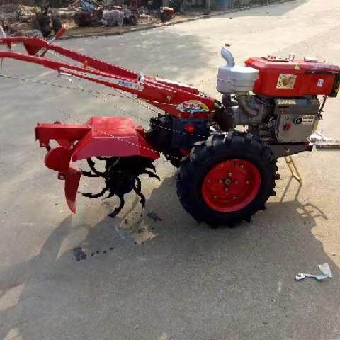 8-22马力行走式耕田机牵引式单双铧犁地机柴油大马力手扶拖拉机