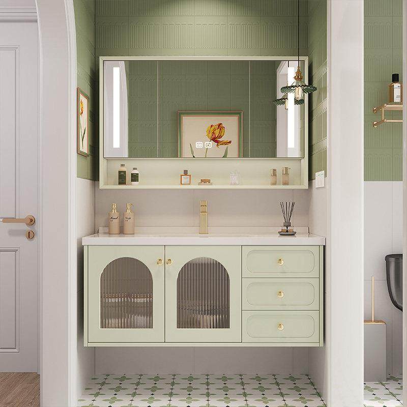 法式洗漱台陶瓷一体盆浴室柜橡木卫生间洗手盆柜组合洗脸盆柜组合,家装主材,浴室柜组合,淘宝优惠券,粉丝福利购,淘宝优惠卷