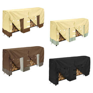 跨境货源一件代发600D牛津布户外防水防晒柴火棚木材罩雨罩8FT4FT