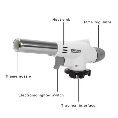Outdoor Portable Camping Welding Butane Gas Blow Lighter Fla