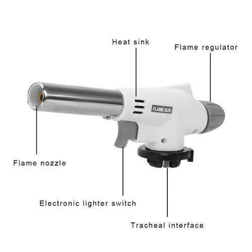Outdoor Portable Camping Welding Butane Gas Blow Lighter Fla