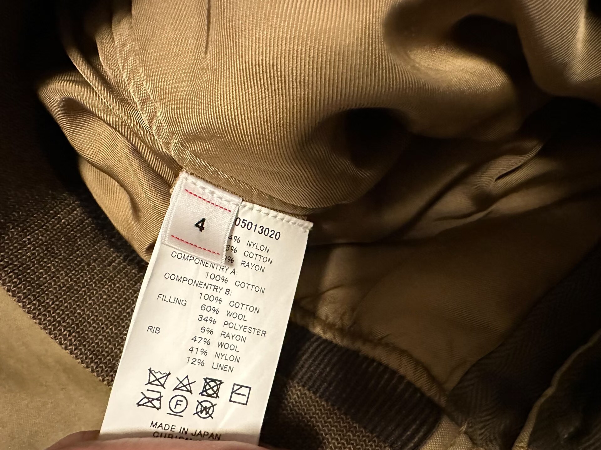 VISVIM THORSON II ALT. Flight Jacket — label