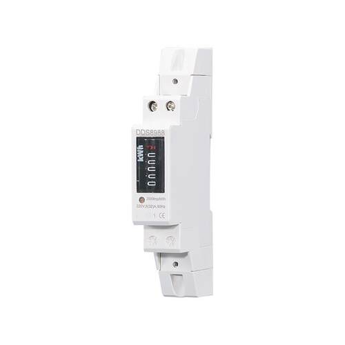 厂家直销单相电能表5(32)A1P微型家用出租房计度器导轨表GEM18S