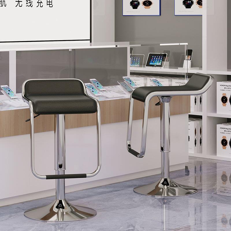 吧台椅手机店升降凳子高脚凳吧台凳收银椅商用前台椅转椅