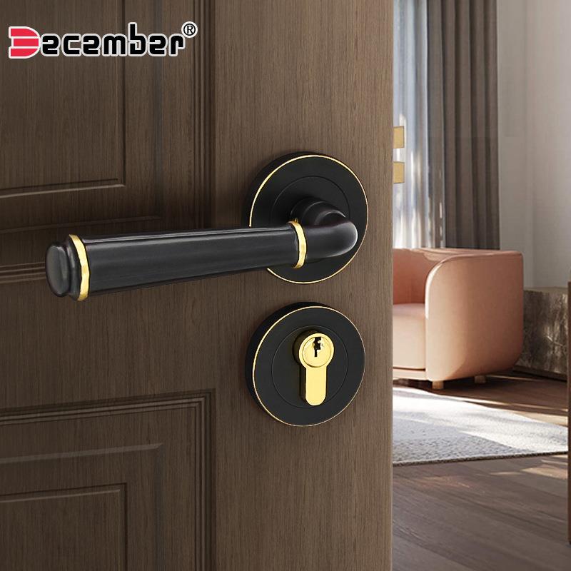 厂家直销 纯铜门锁 防盗门锁 简约室内门锁 执手门锁 分体21-63