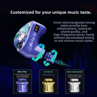 CVJ Aria绮梦入耳式动圈耳机HiFi可调音耳机高清解析音乐发烧耳塞