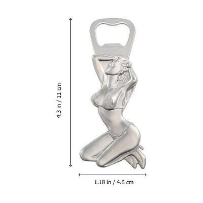 2 Pcs Bottle Opener Magnets Sticker Fridge Beer Creative