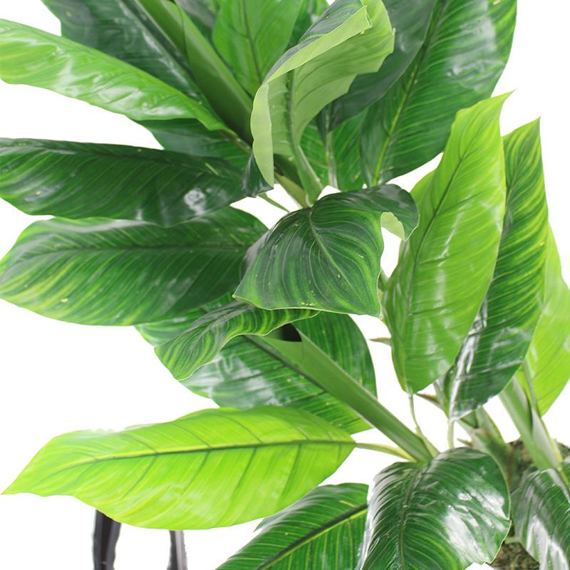 仿真植物盆栽美人焦叶热带芭蕉植物树叶室内旅人蕉叶葵叶装饰