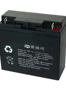 雷迪司蓄电池MF-12V7A17A24A38A65A100A120A150A200AH直流屏机房