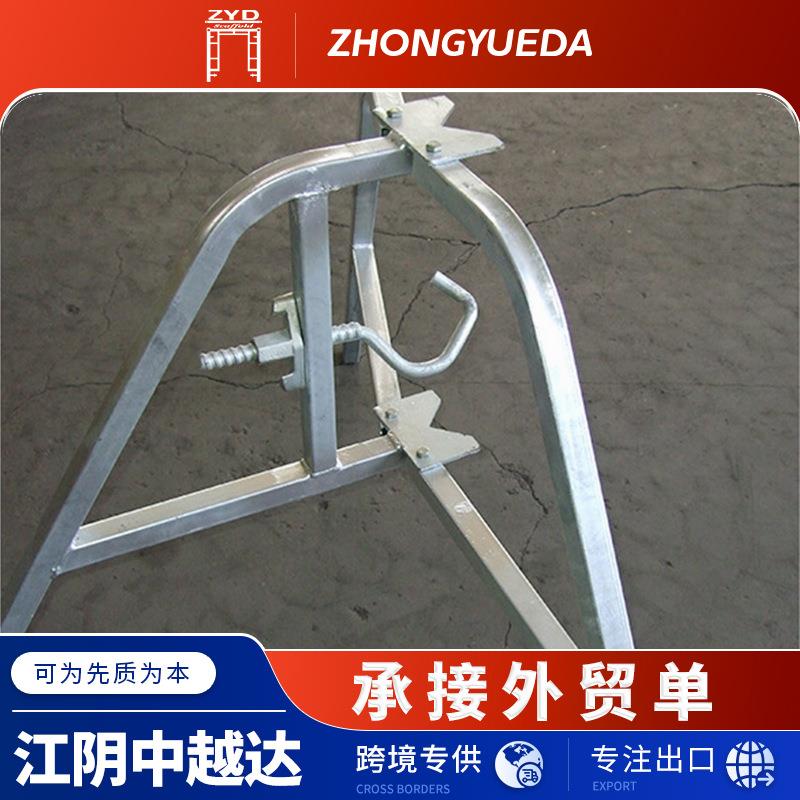 外贸出口工地脚手架三角架三脚架支撑架建筑房建钢支撑配件