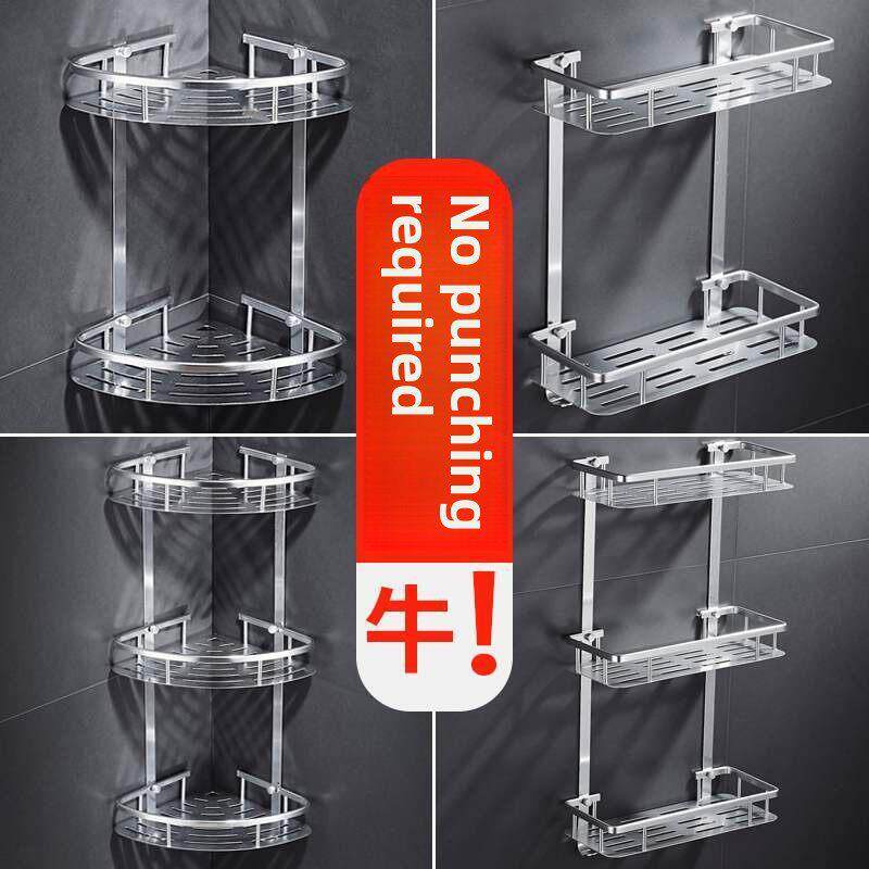 bathroom shelf toilet storage rack no punching wall hanging